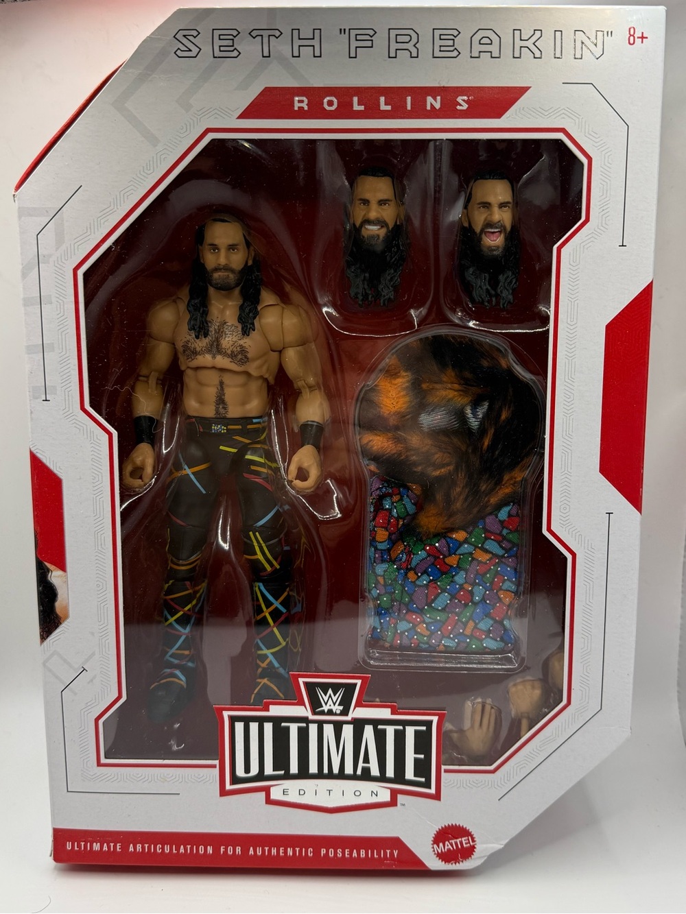 WWE Seth 'Freakin' Rollins Action Figure - Black with Multicolor Accents